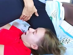 Lesbians Piss and Squirt in Vintage Leggings