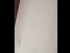 Horny dame having a mutual masturbation with her distance lover, video call