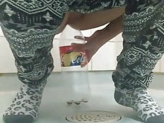 kirmess is pissing around a bottle