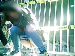 Girls Caught Pissing In Street