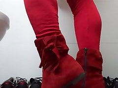 Tamaris suede boots crush puma drift cat