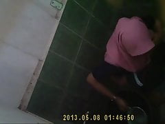 Hijab Indonesian Girl Toilet Listen in Cam 2