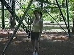 US homemade outdoor couple