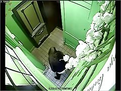 Security camera - girls pissing