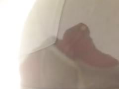 Nice up to the arse in tight pants with vpl peeing over the camera
