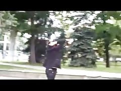 Inebriated girl driveway public piss.flv