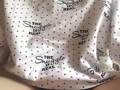 Peeing and rubbing my pussy in my striped tights