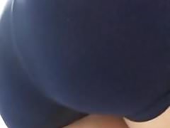 Nice tattoo babe more hot ass more blue shorts wetting 1