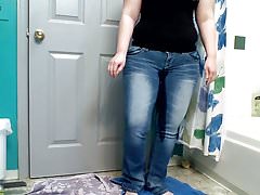 Pissing in the air my jeans 1