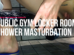Produce a overthrow Big Clit Masturbation in the Gym Locker Room Shower