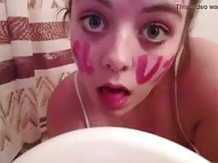 toilet slut lick clean