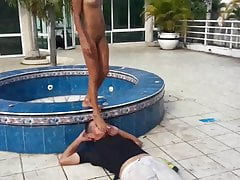slaves get monumental golden shower