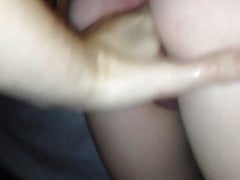 With Three fingers impossible to sob squirt